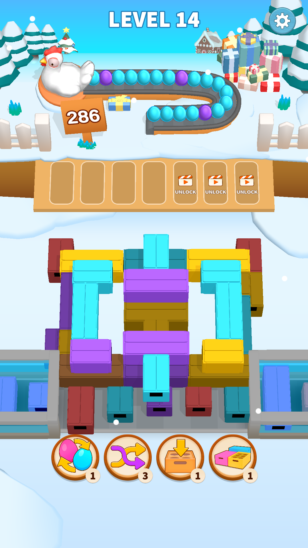 Cuplikan Layar Game Egg Mania! - Packing Jam