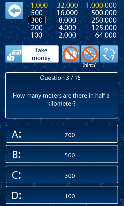 Millionaire ภาพหน้าจอเกม