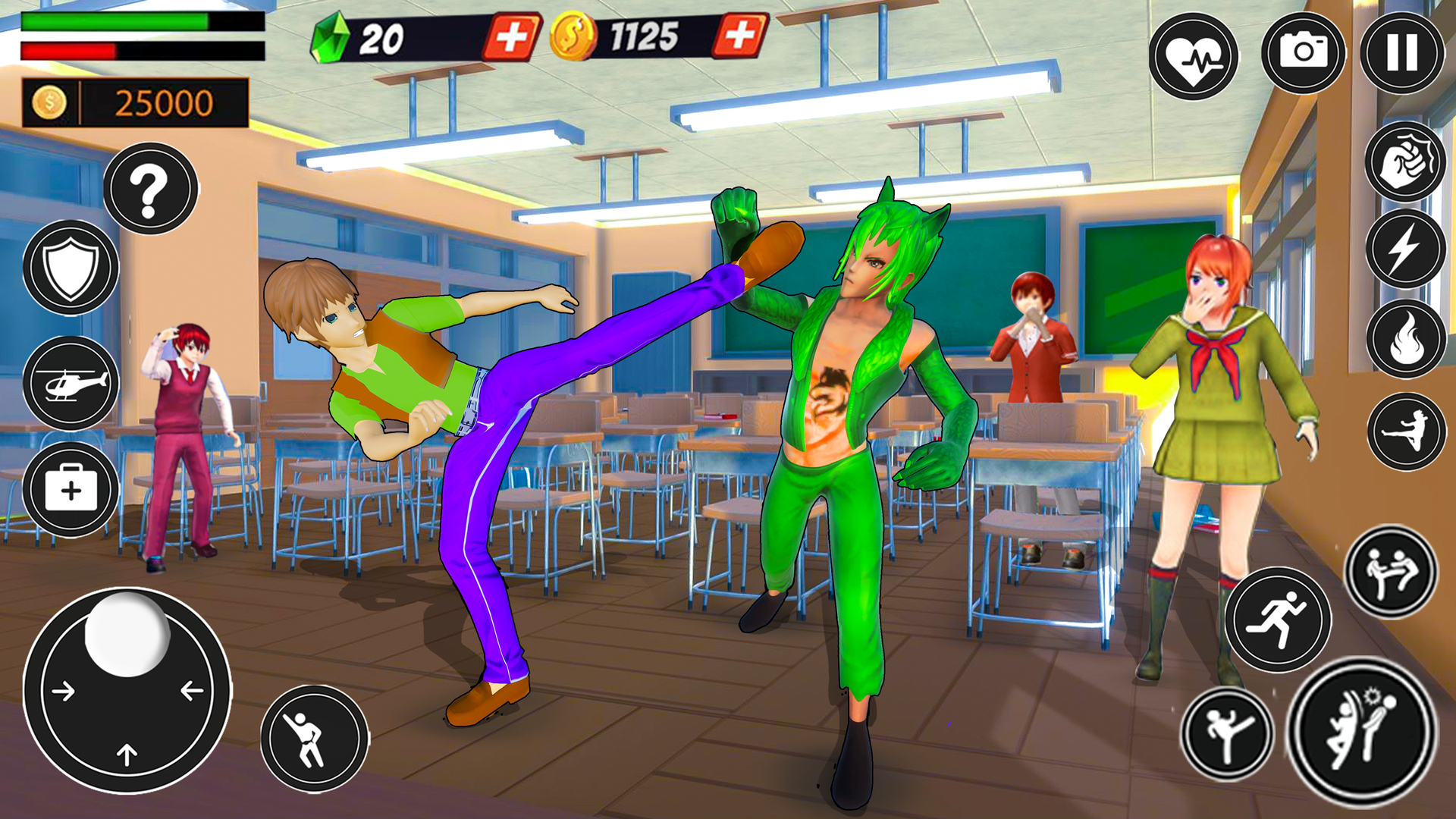 Anime High School Karate Games ภาพหน้าจอเกม