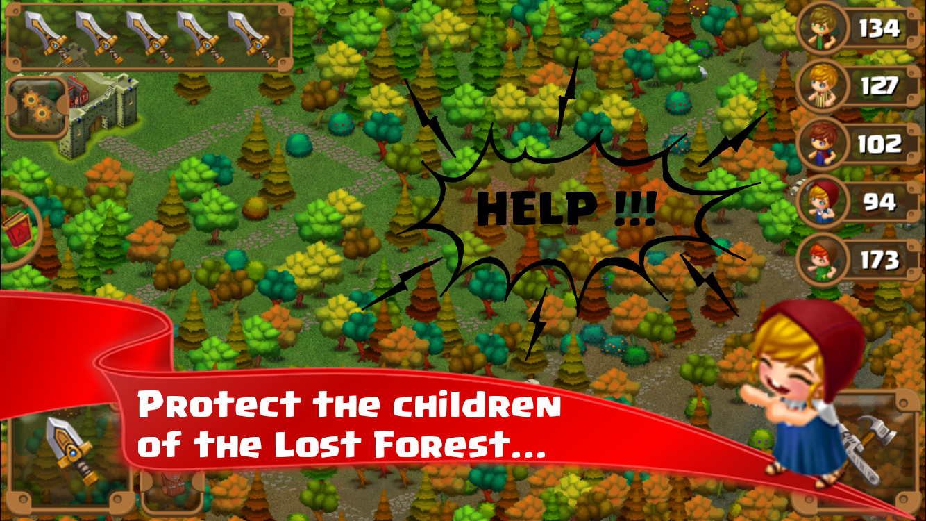 Lost Forest TD Game Screenshot