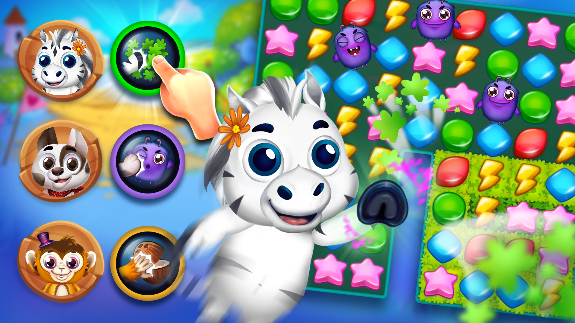 Animatch Friends: cute match 3 Game Screenshot