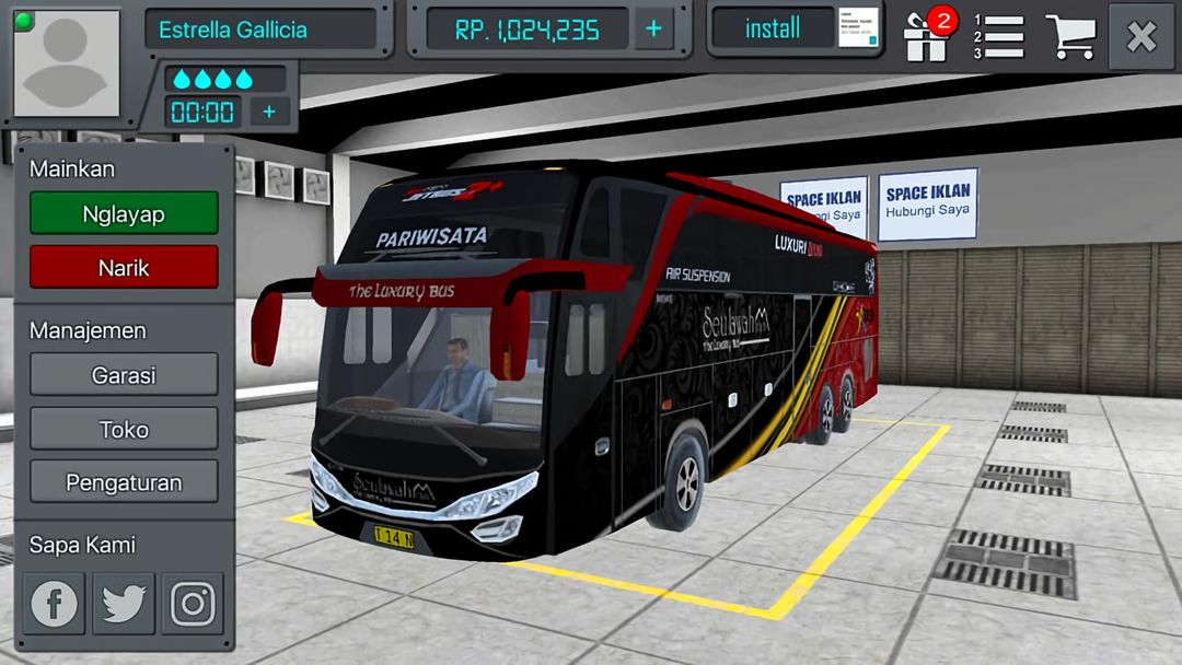livery Bus Simulator Indonesia (BUSSID) screenshot game
