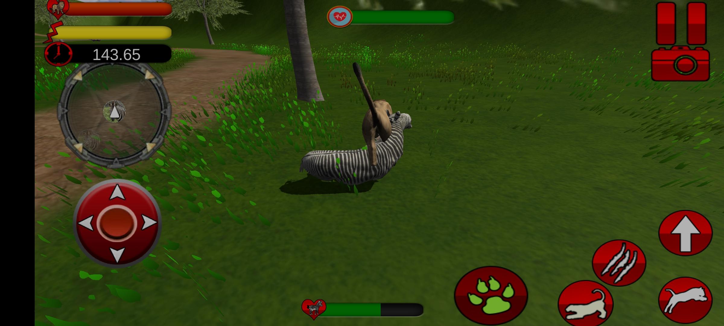 Captura de Tela do Jogo Lion simulator - hunting game