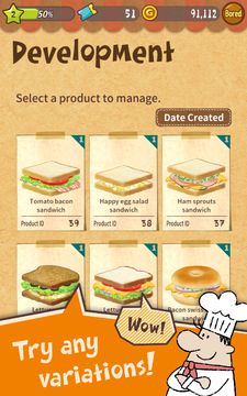Happy Sandwich Cafe ภาพหน้าจอเกม