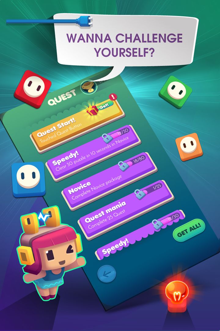Connect Puzzle: Color Lights screenshot game