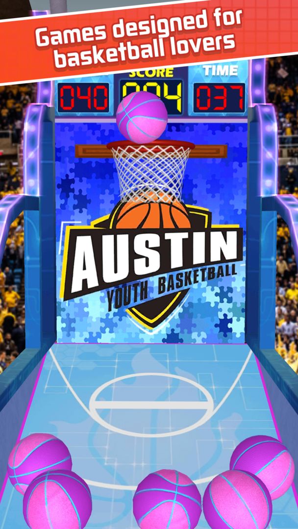 Basketball Dunk King - เกมอาเขตฟรีคลาสสิก ภาพหน้าจอเกม