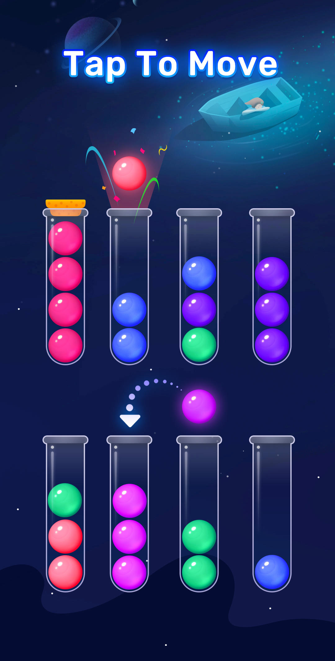 Ball Sort ภาพหน้าจอเกม