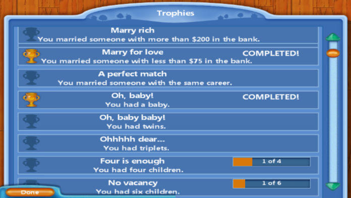 Virtual Families Game Screenshot