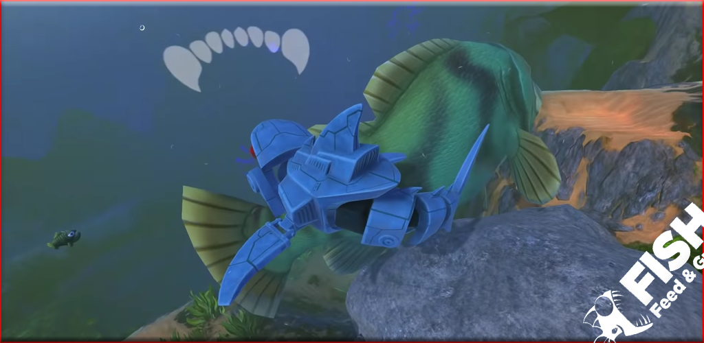 Banner of Nourrir et faire grandir Monster Robot fish Simulator 2.0