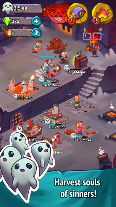 Farm and Click - Idle Hell Clicker Game Screenshot