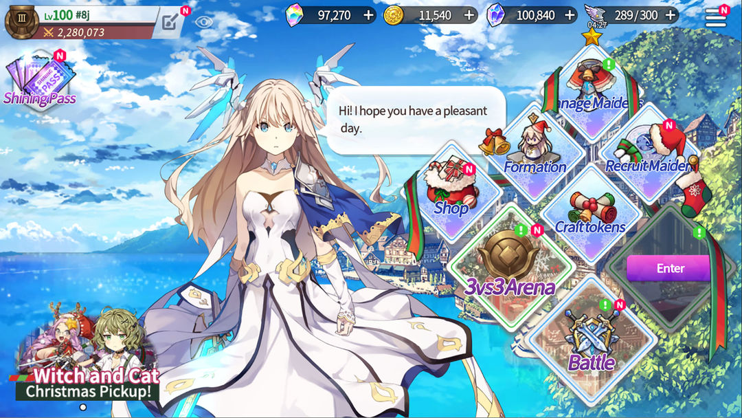 Screenshot of Shining Maiden
