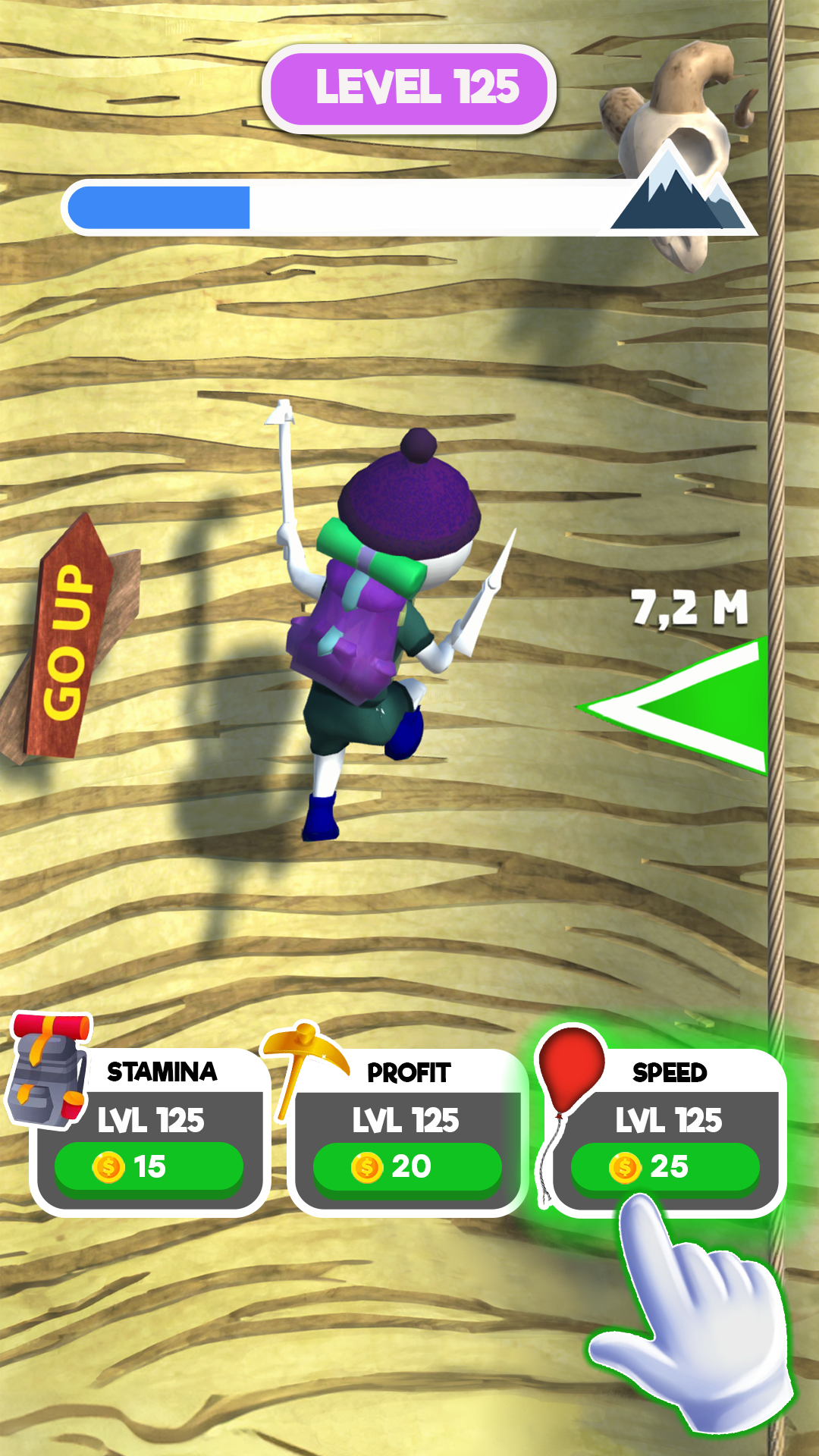 Climb the mountain 게임 스크린샷