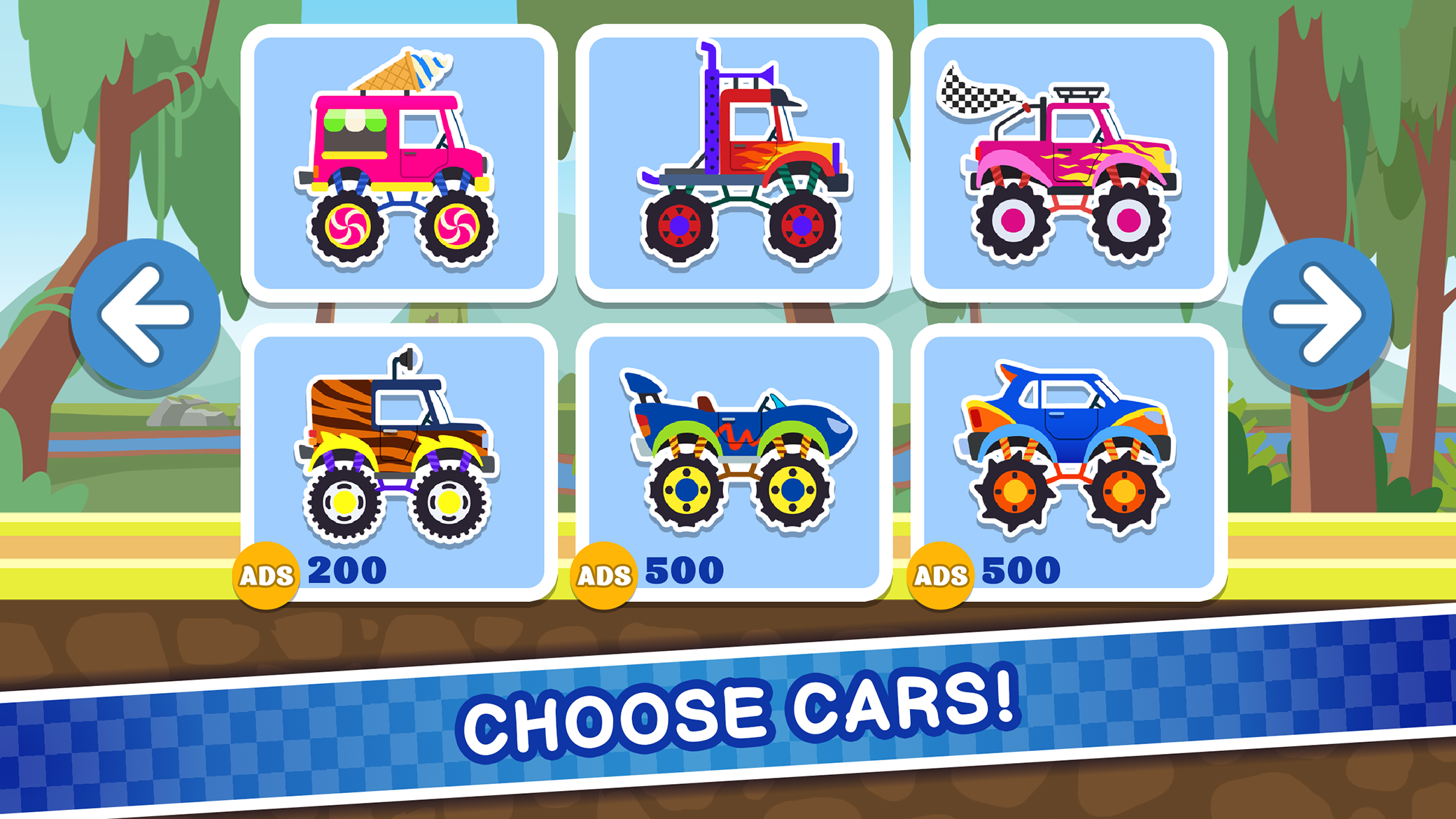 Screenshot of Monster Truck! Kids Racer Game