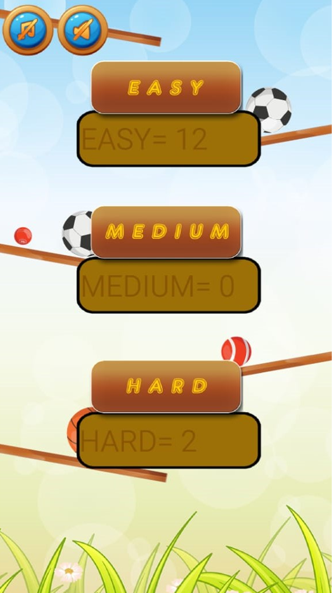 SPORT BALLS Game Screenshot