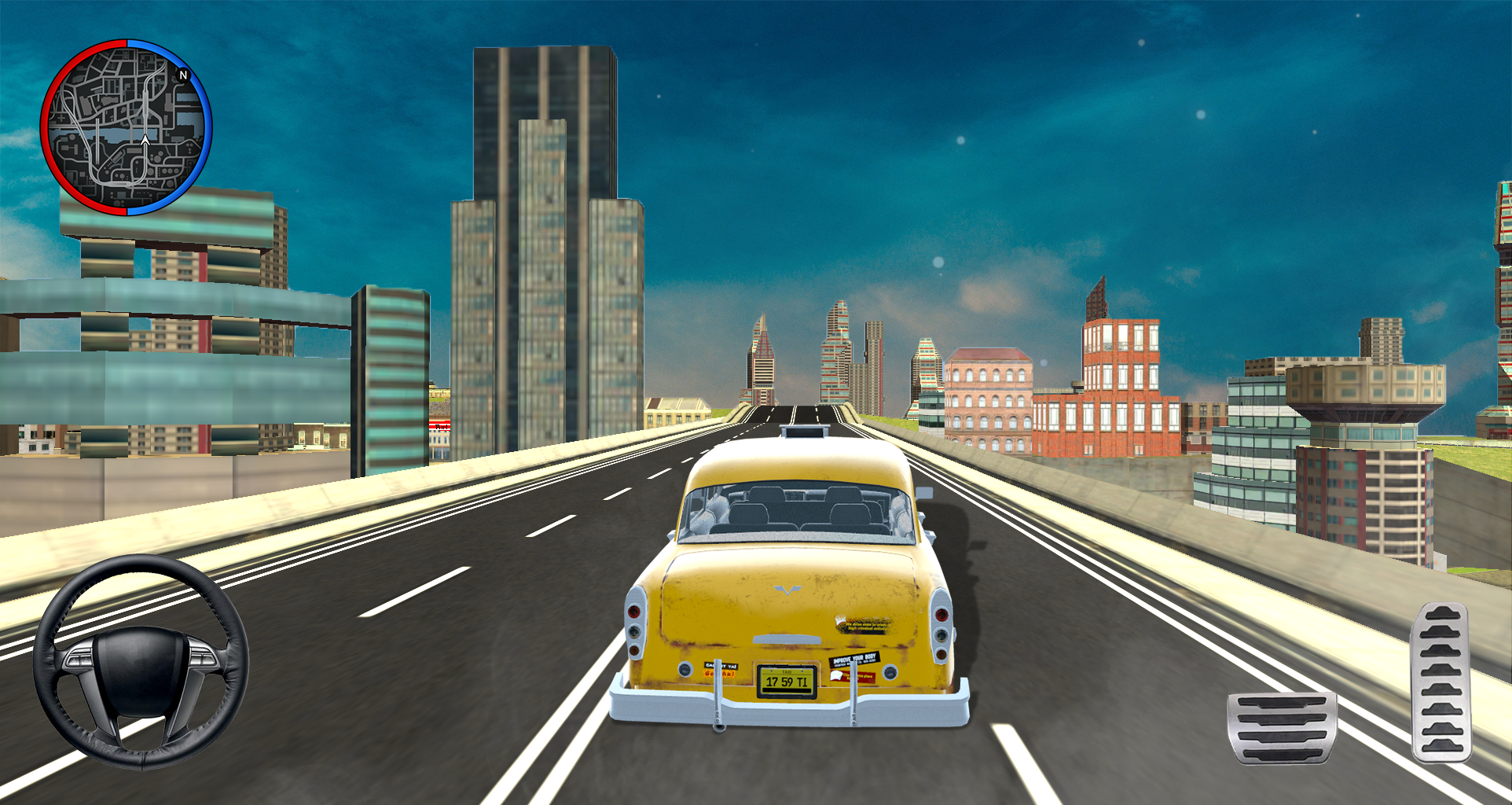 Screenshot 1 of Taxi Simulator 3D - Jeux de taxi 1.2