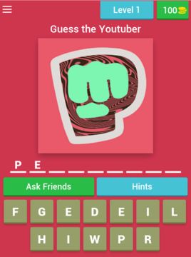 Guess the Youtuber Game Screenshot