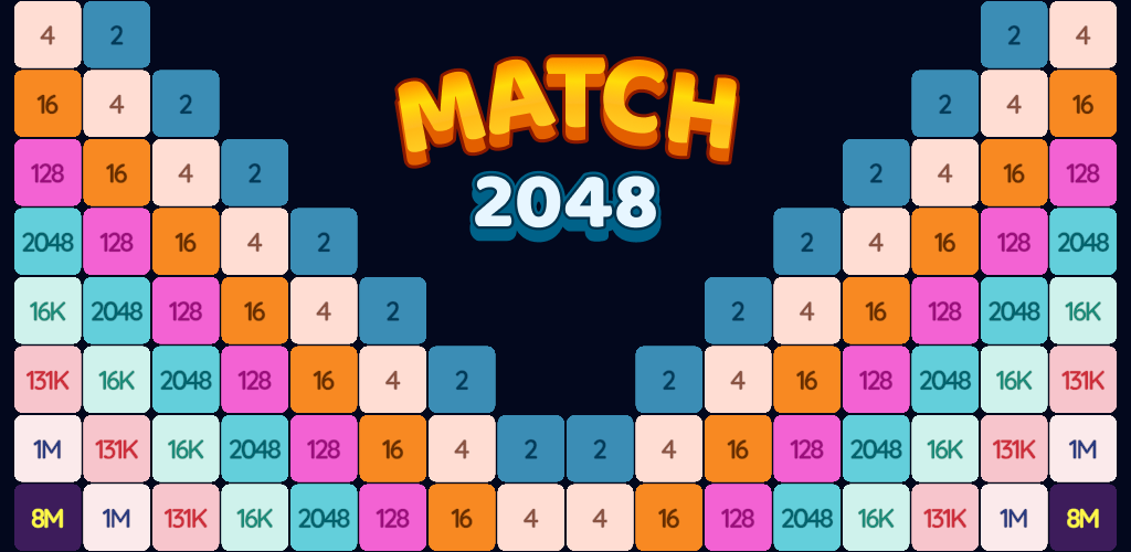 Screenshot dari video 2048 Match & Merge Number Game