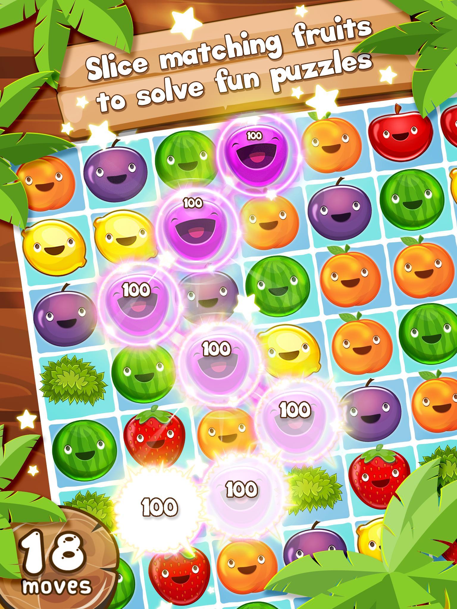 Fruit Pop! Puzzles in Paradise ゲームのスクリーンショット