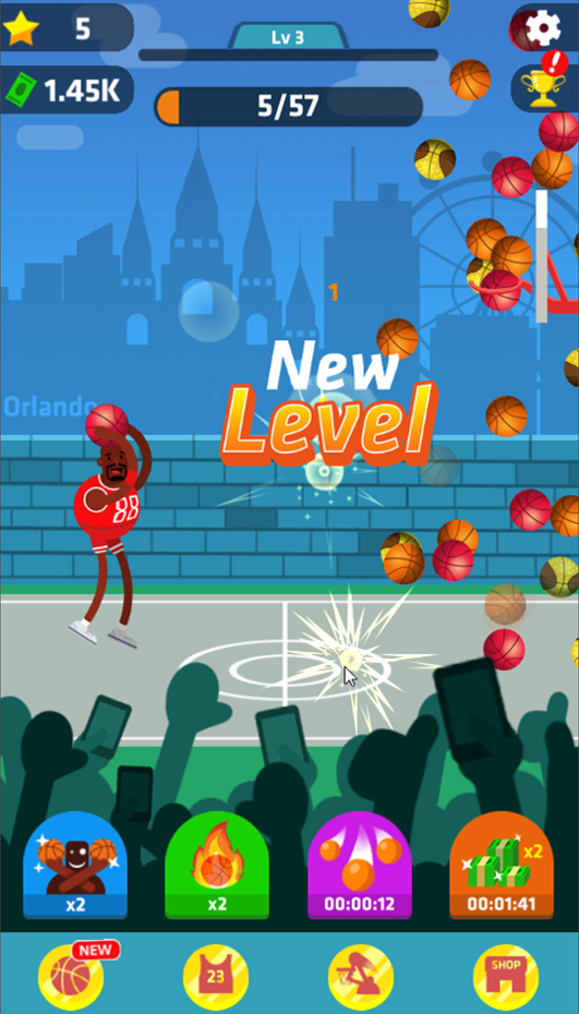 Idle Dunk Masters Game Screenshot