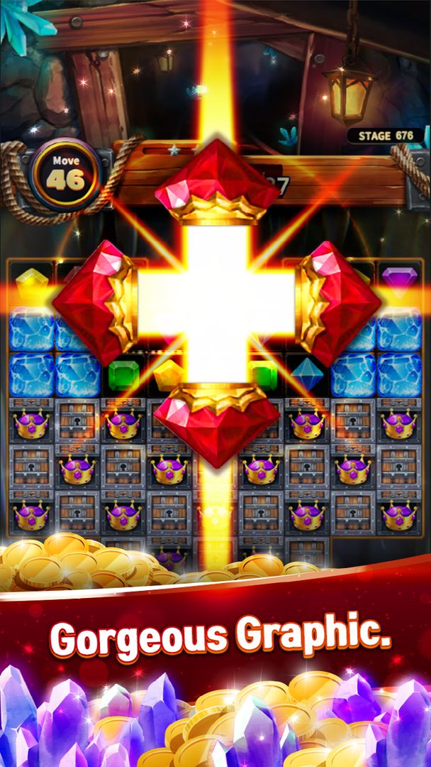 Screenshot of Jewels Crush Temple Quest