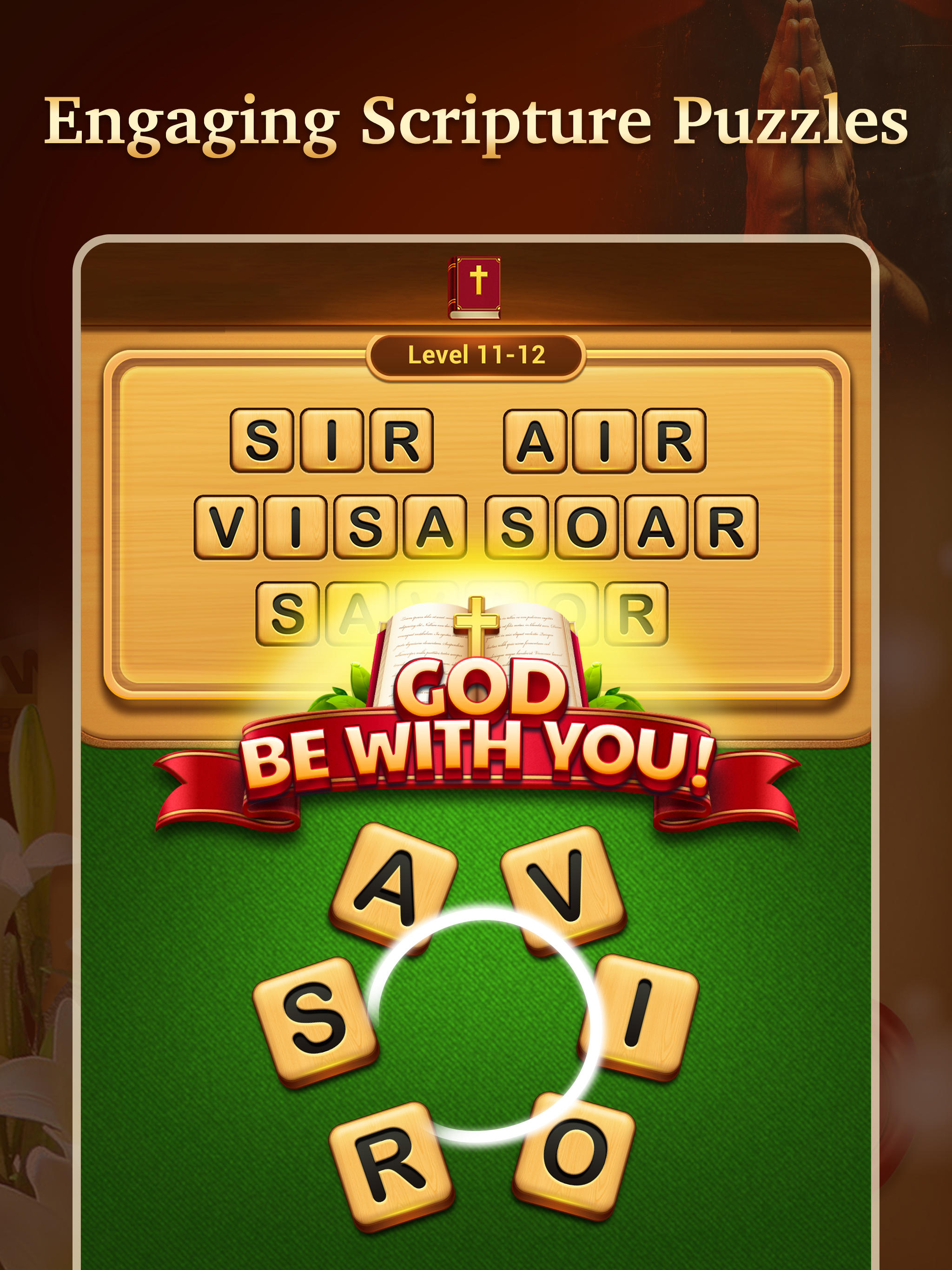 Bible Word Puzzle - Word Games Game Screenshot