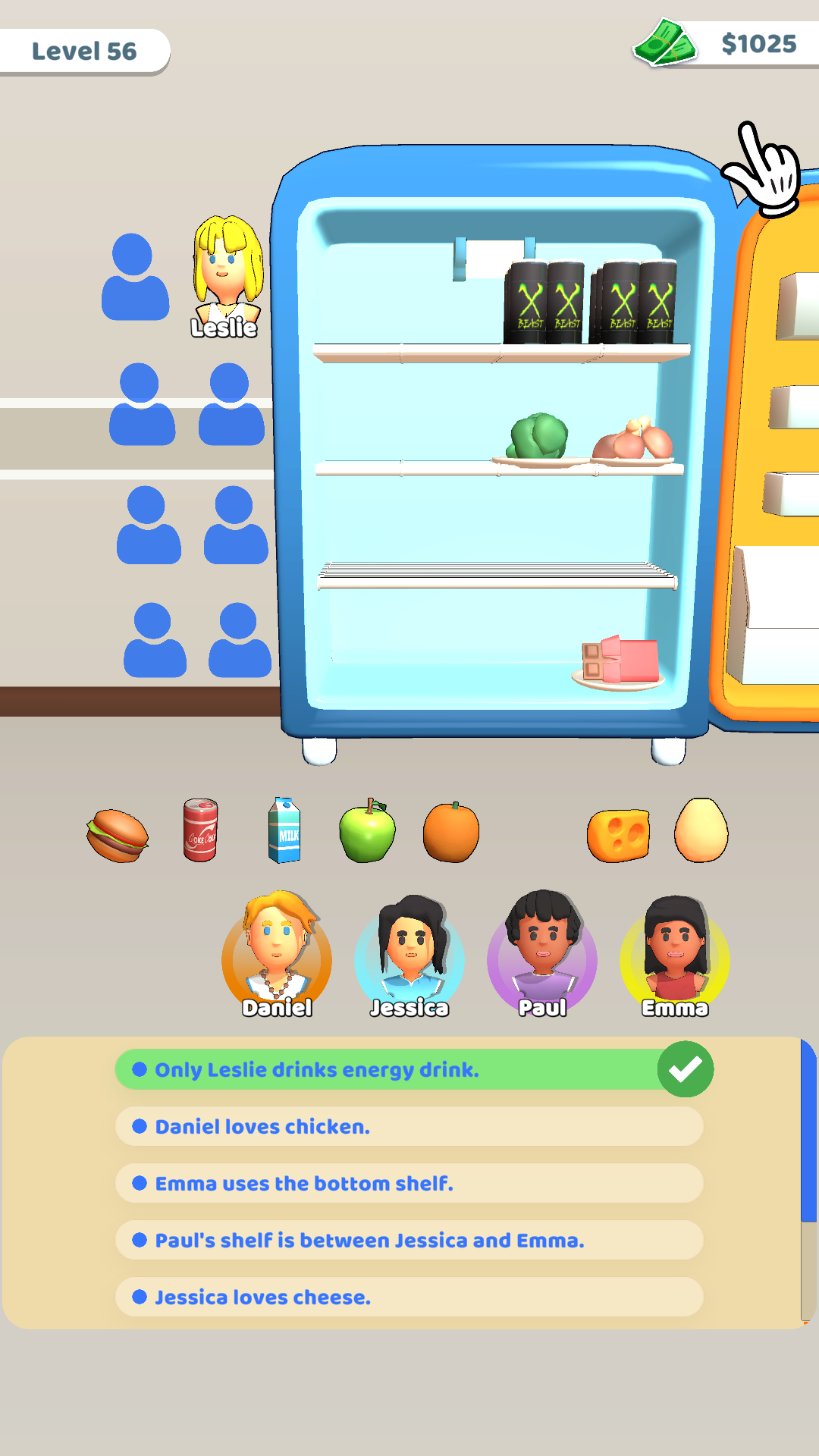 Скриншот игры Fridge Sort