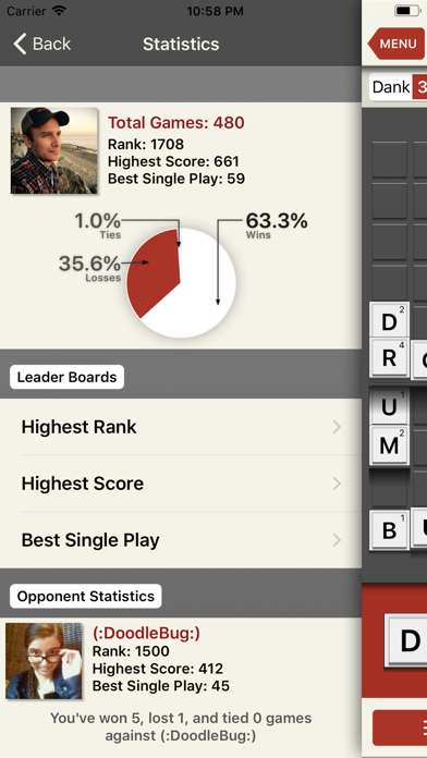 UPWORDS® Game Screenshot