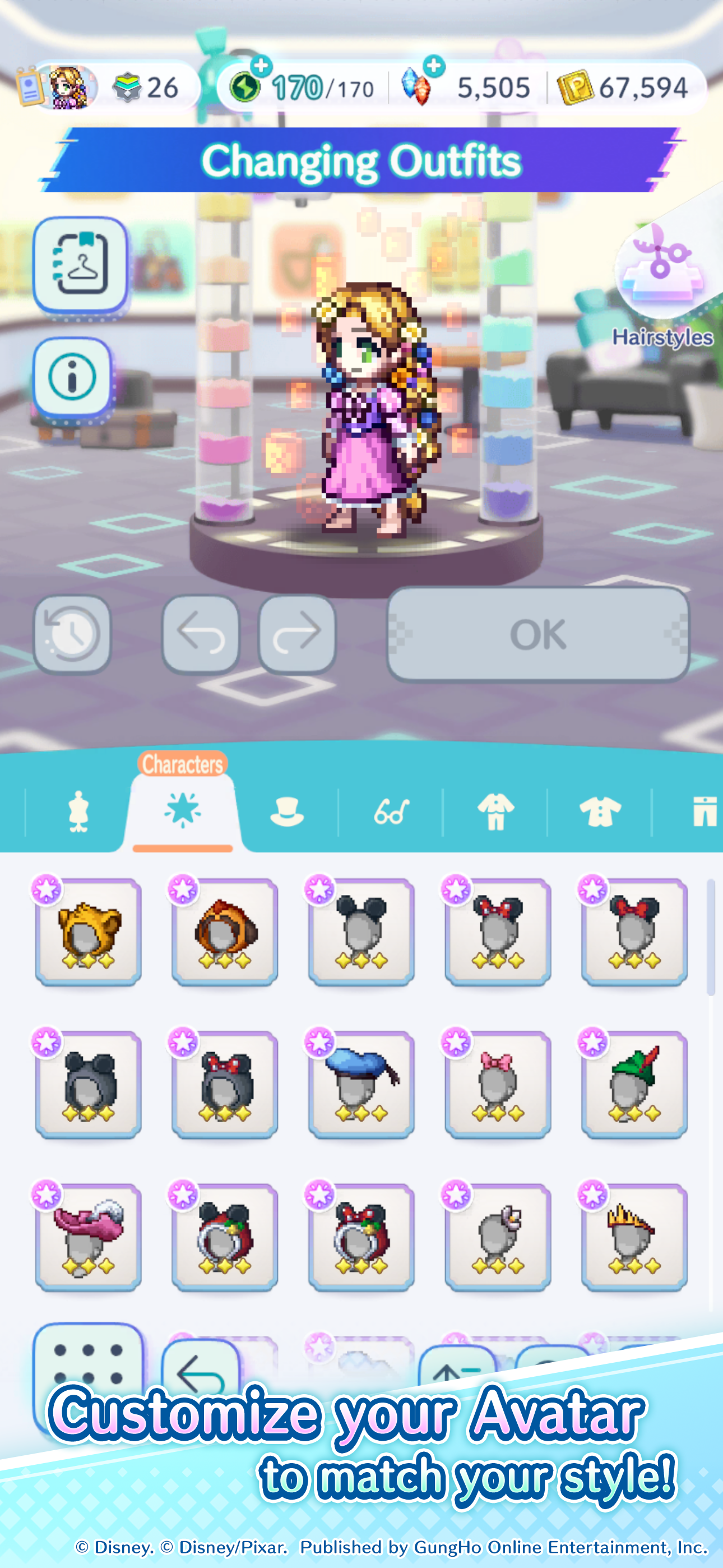 Disney Pixel RPG Game Screenshot