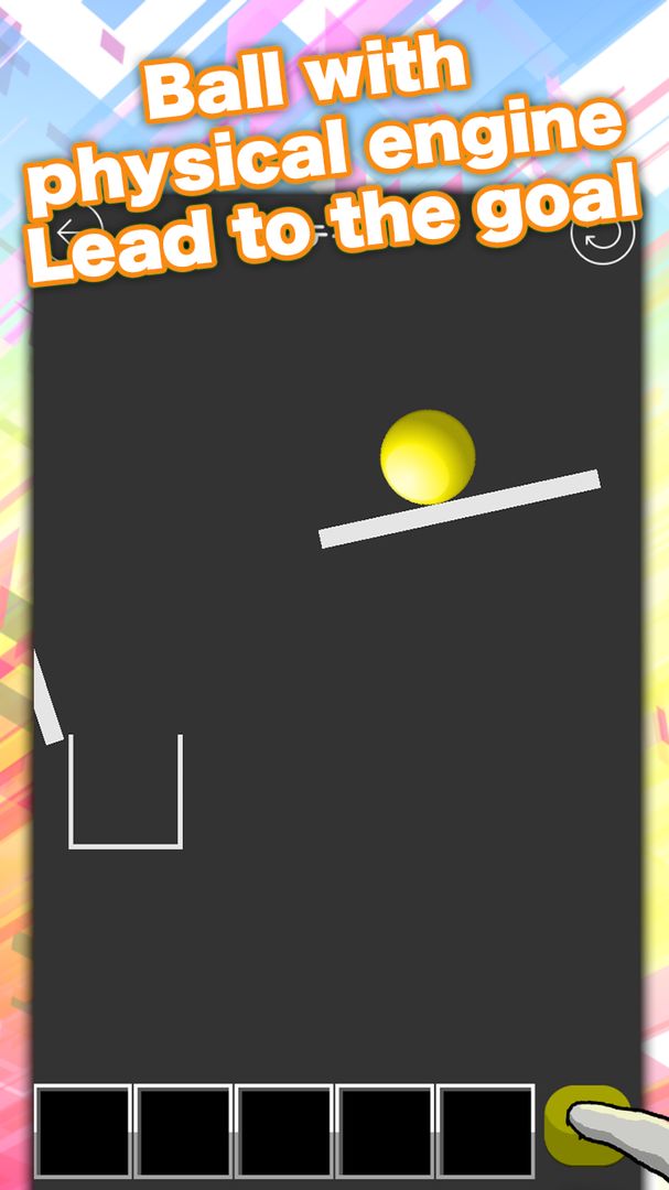Screenshot of easy physics puzzle ball doon!