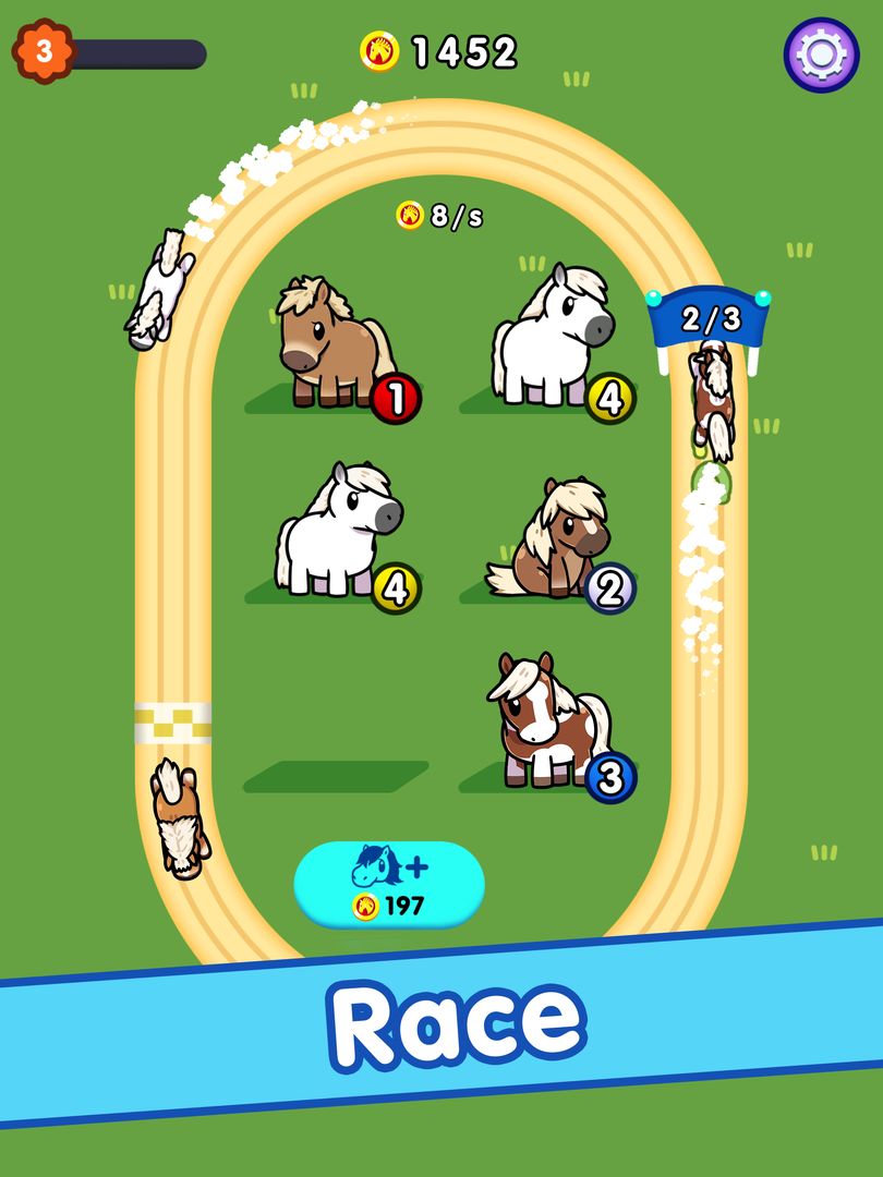 Screenshot of Idle Horse Racing