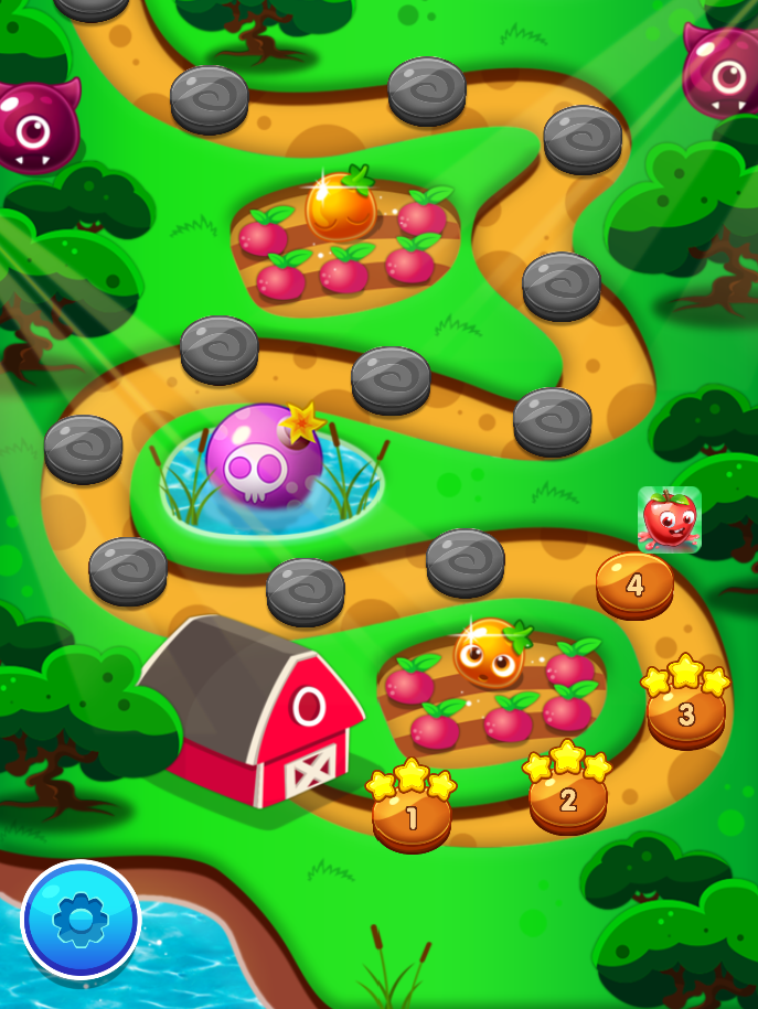 Fruit with Eyes Game Screenshot