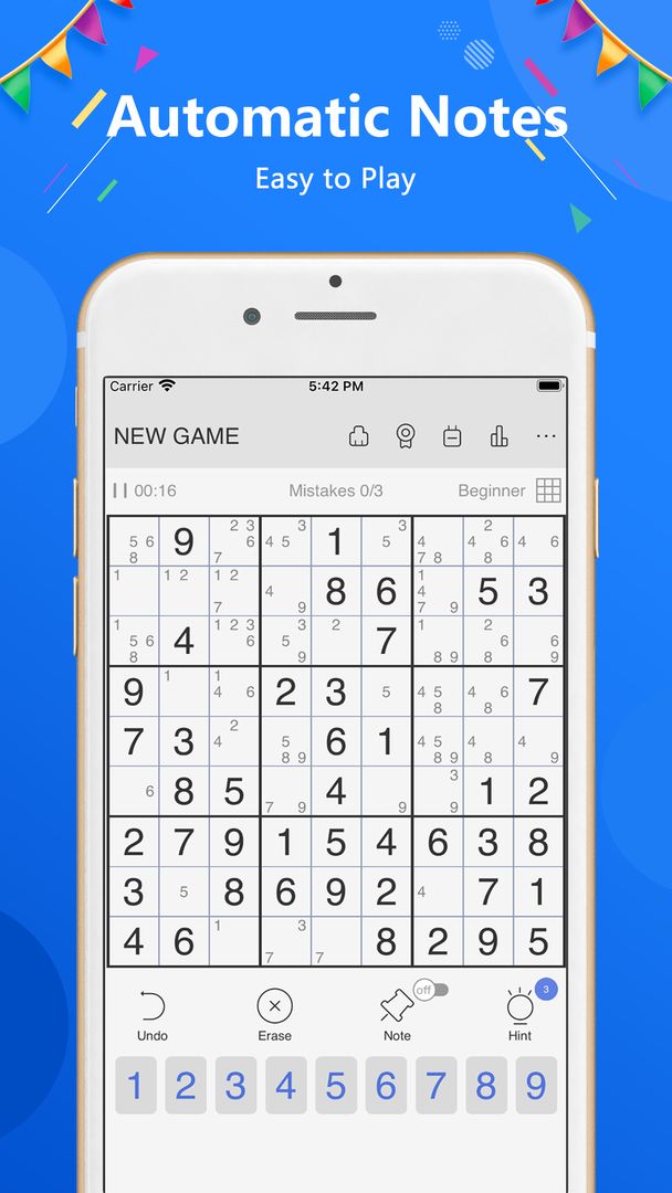 Screenshot of Sudoku - classic sudoku puzzle