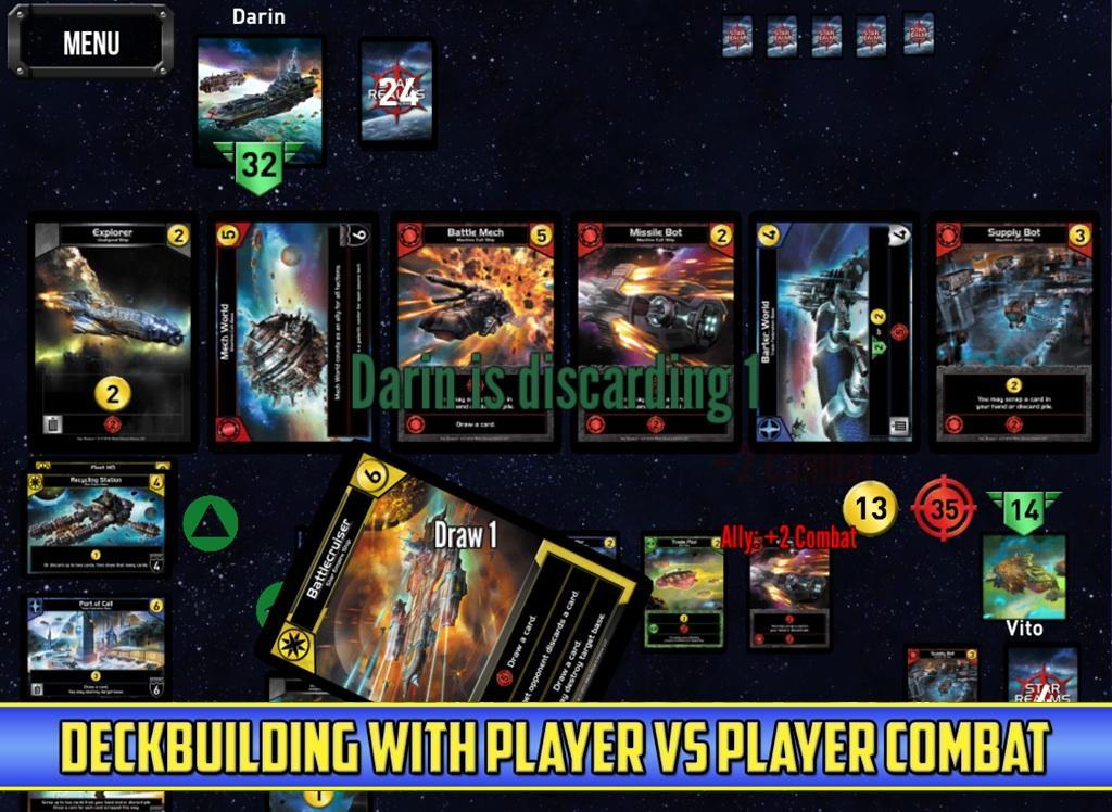 Star Realms ゲームのスクリーンショット