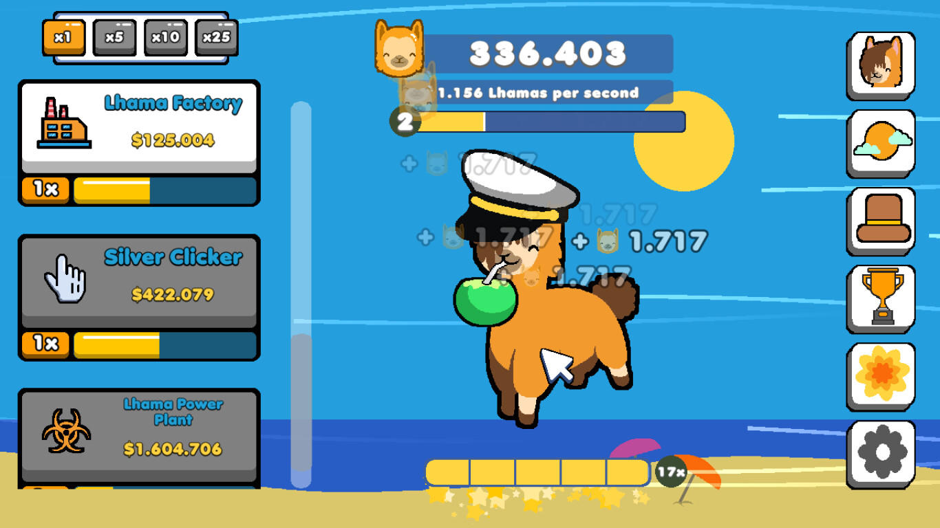 Screenshot of Lhama Clicker Prologue