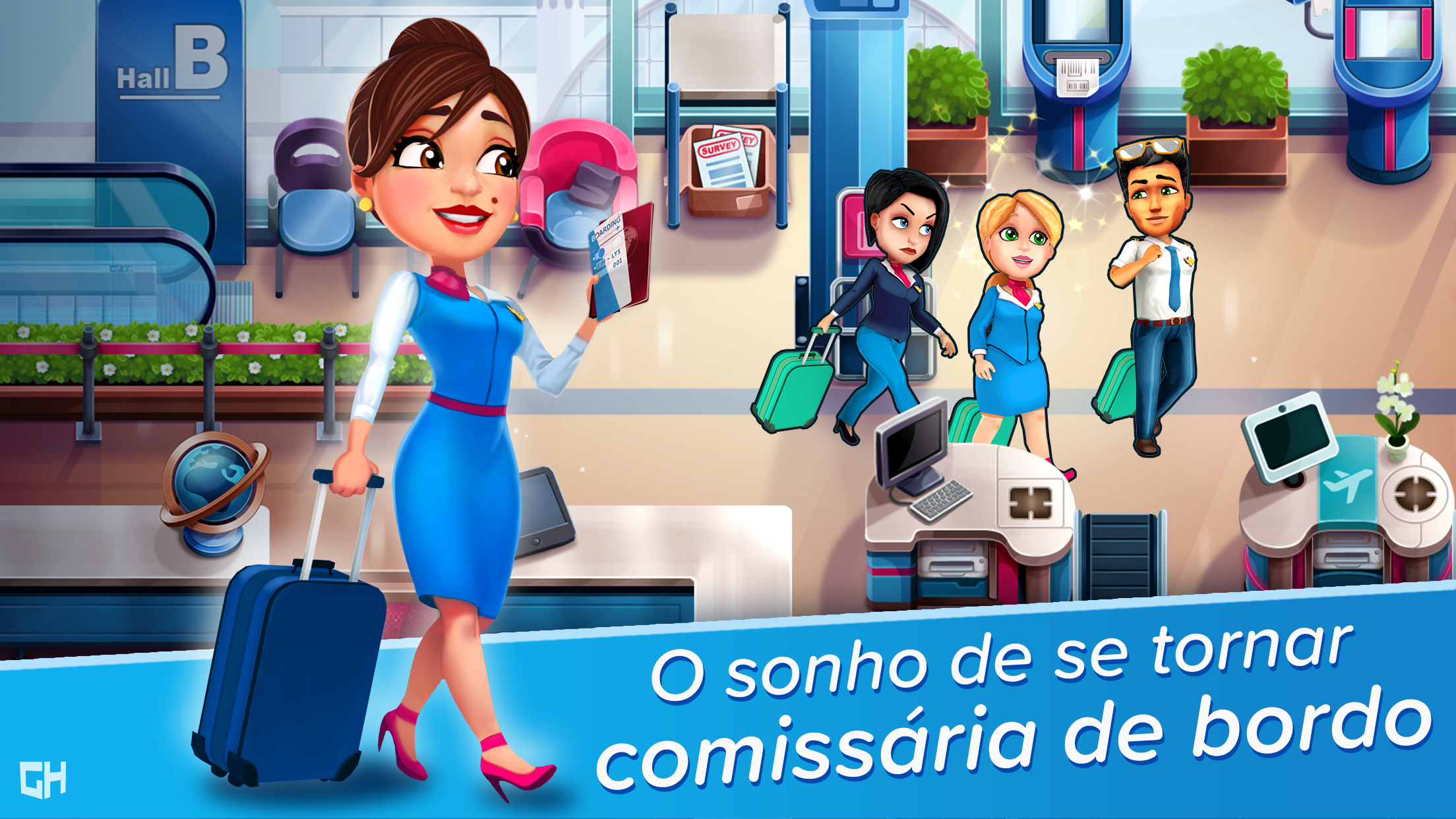 Captura de Tela do Jogo Amber's Airline - High Hopes