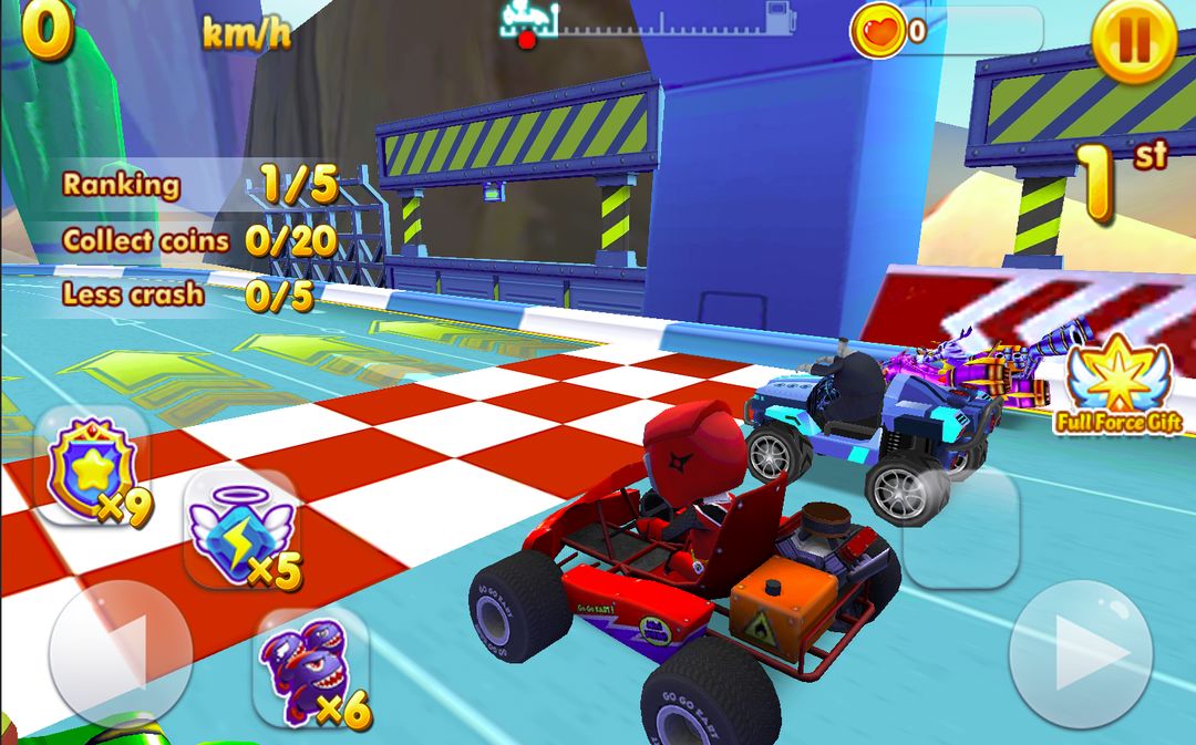 Screenshot of Kart Power Ninja Steel Race