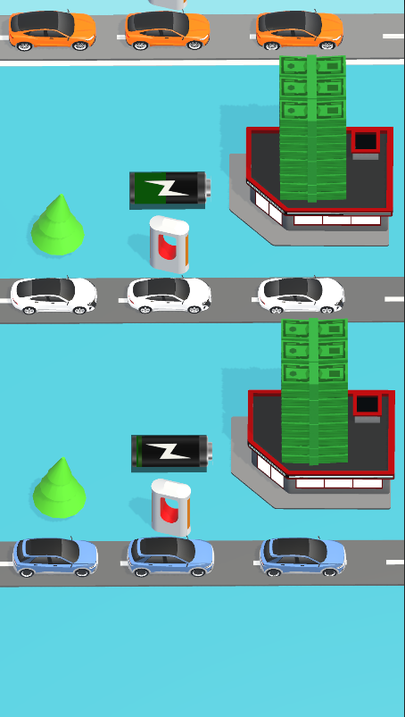 Idle Car Charging Tycoon Game Screenshot