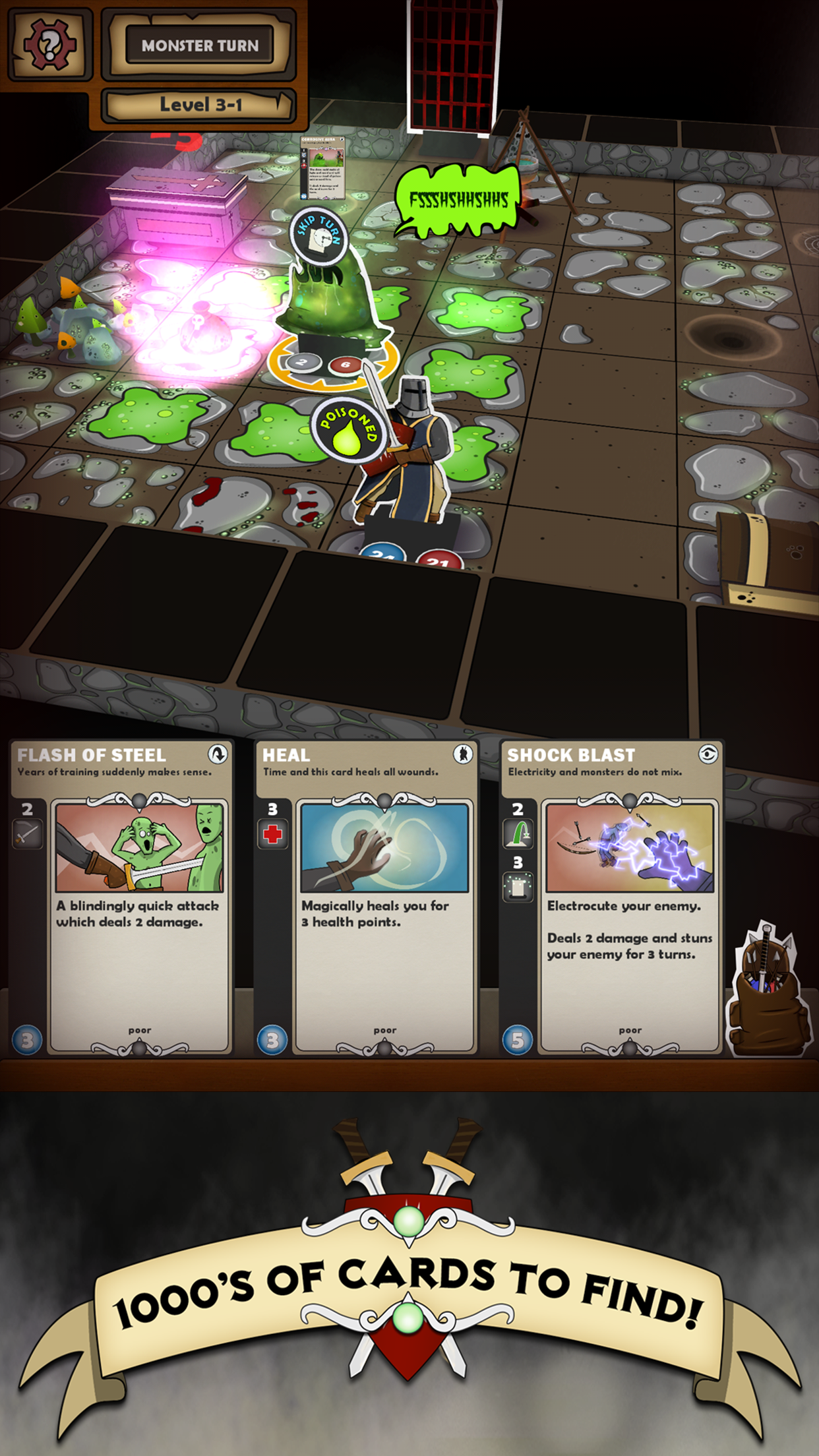 Скриншот игры Card Dungeon