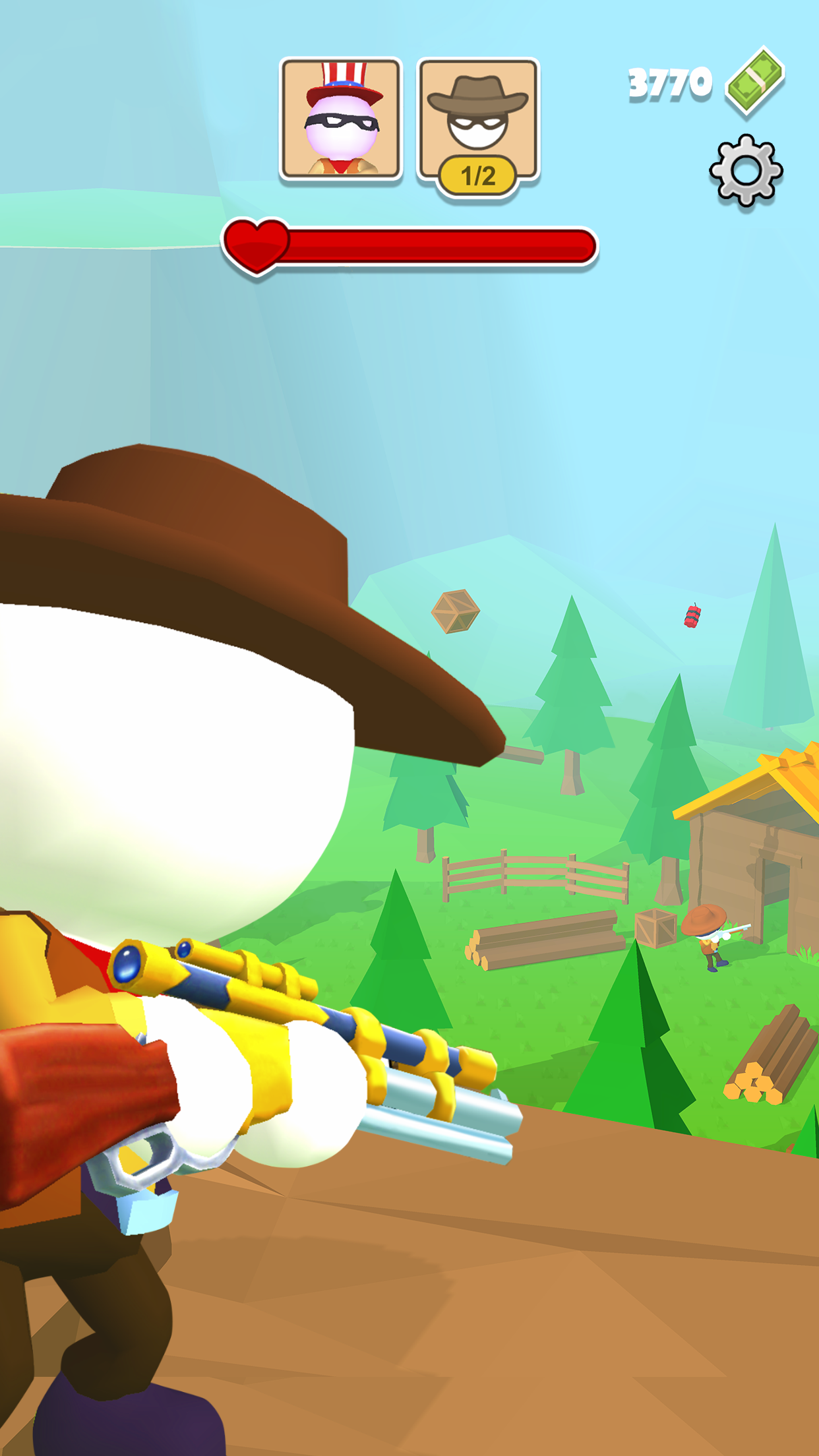 Cuplikan Layar Game Western Sniper: Wild West FPS