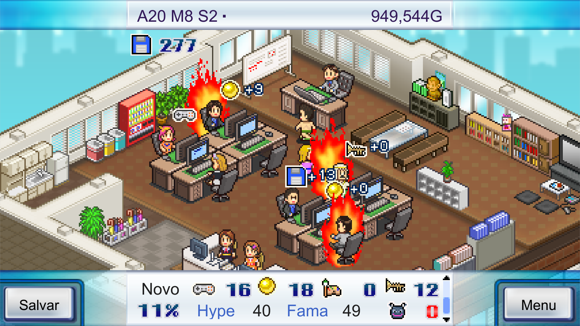 Captura de Tela do Jogo Game Dev Story