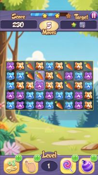 Jelly Hamster Garden Combos Game Screenshot