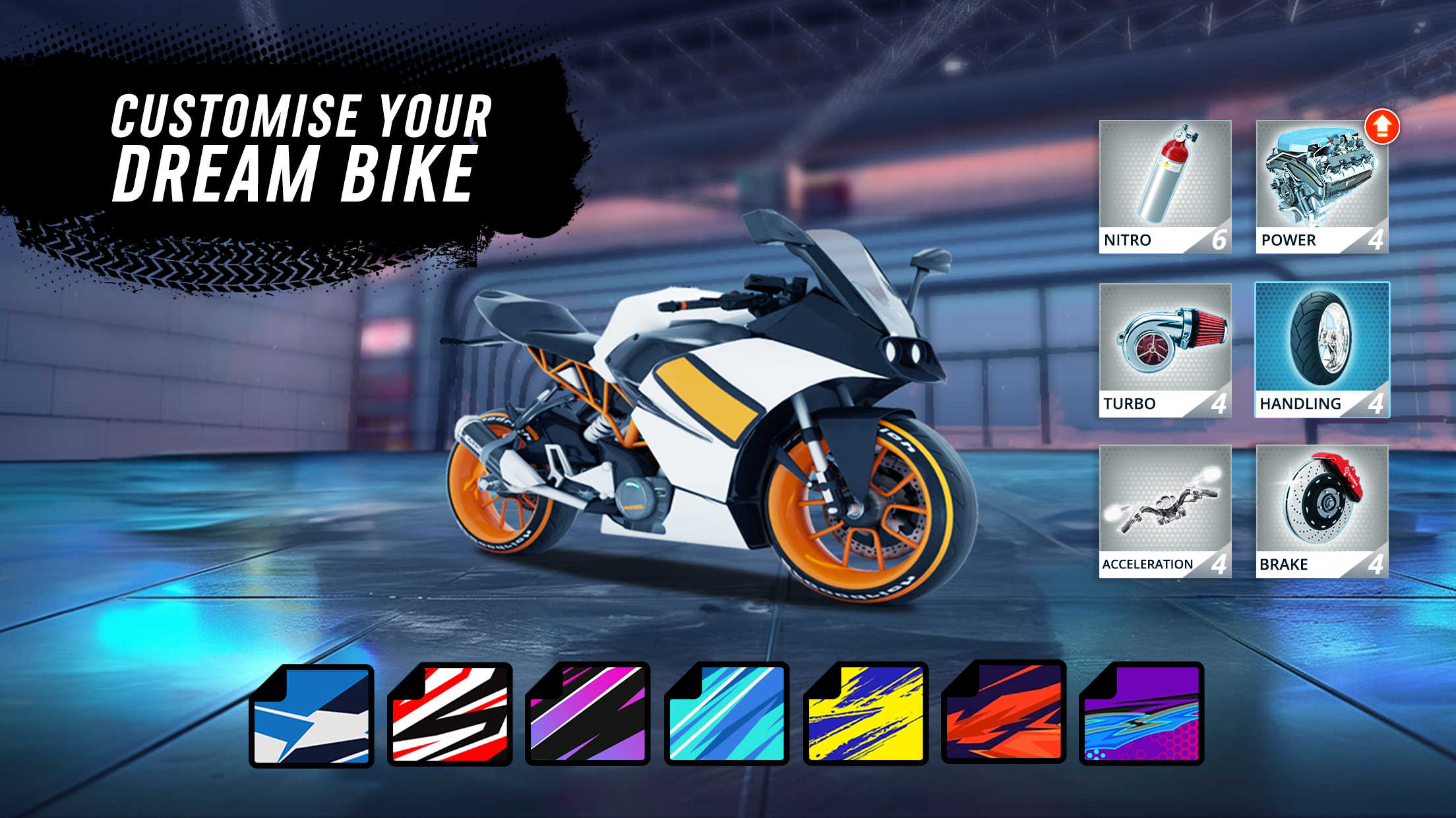 Motor Tour: Biker's Challenge Game Screenshot