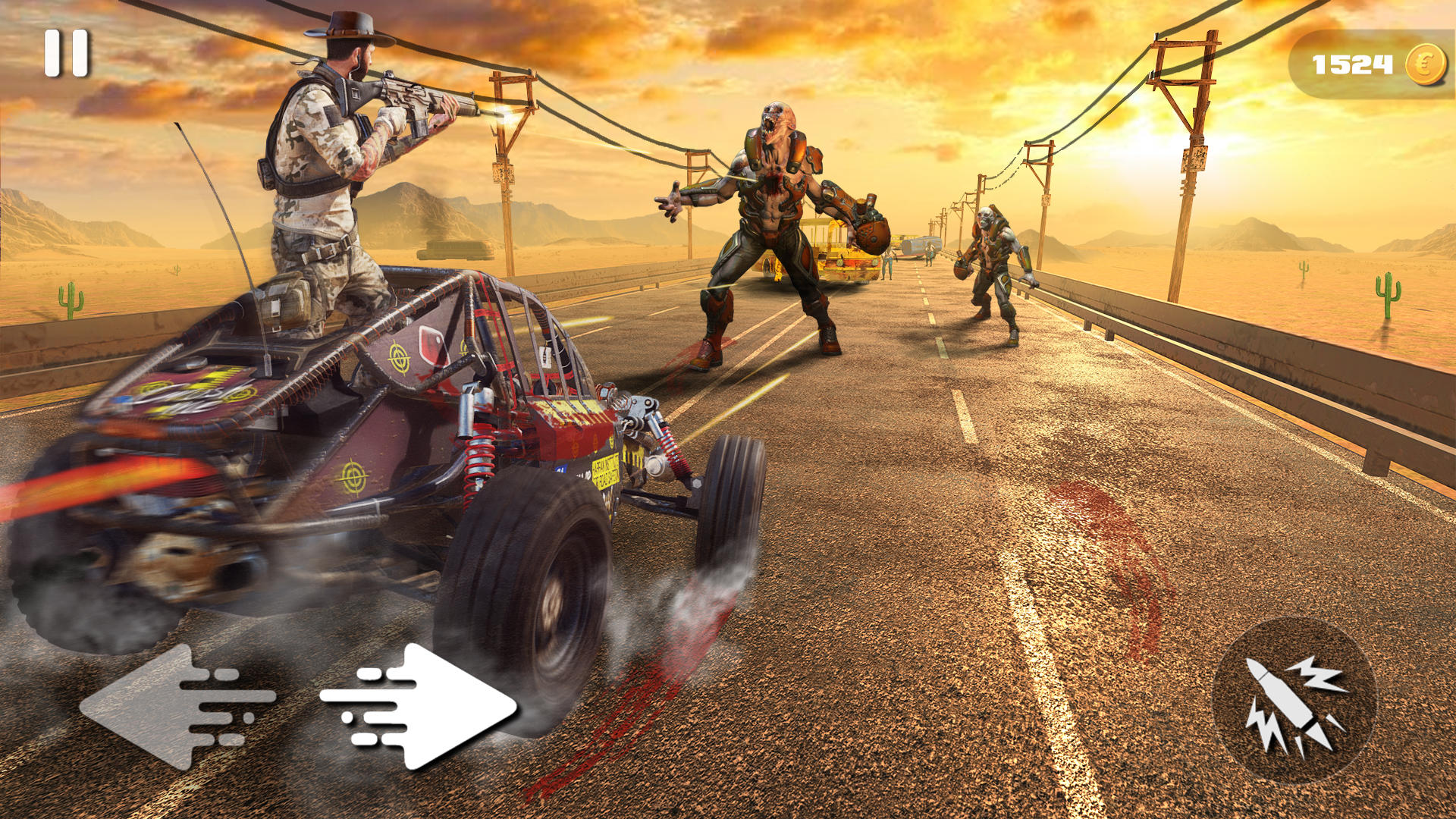 Captura de Tela do Jogo Jogo de Zombie highway roadkil