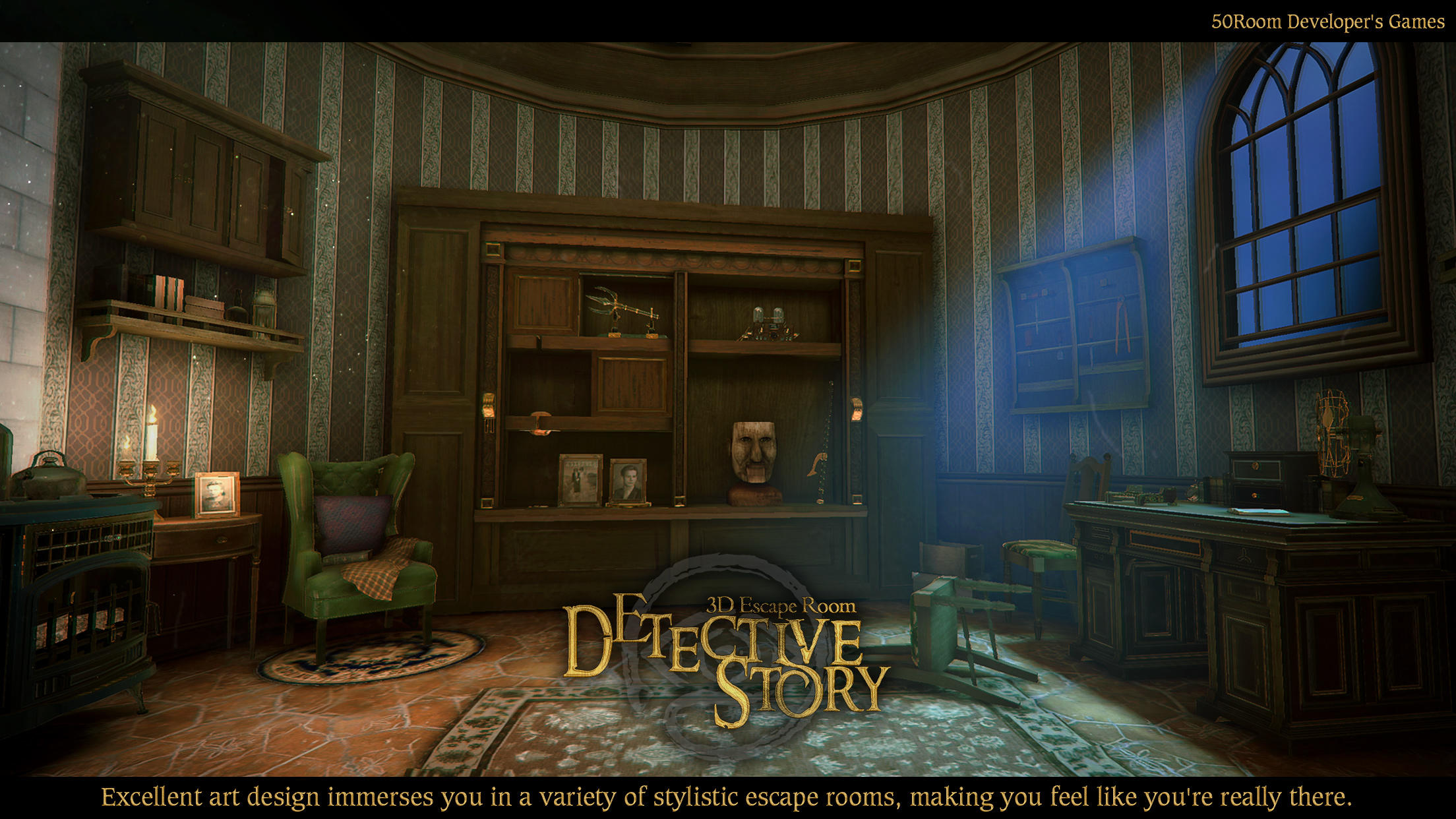 3D Escape Room Detective Story 게임 스크린 샷