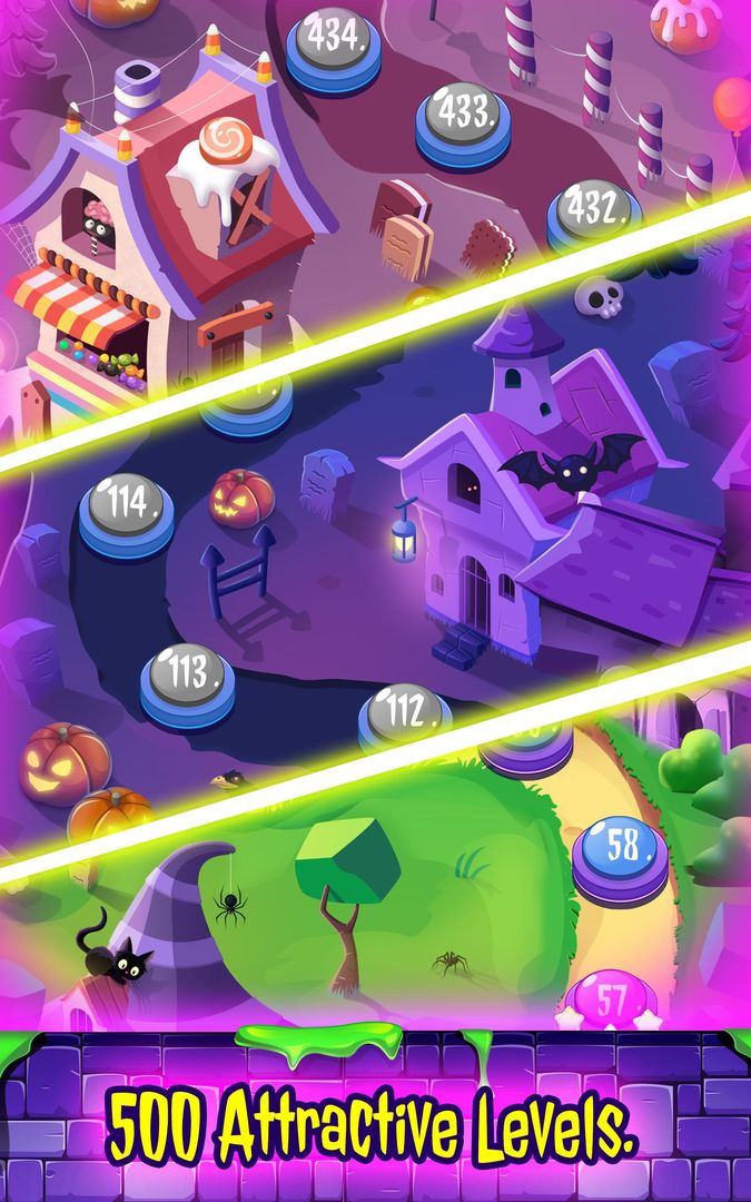 Screenshot of Witchdom 2 – Halloween game Match 3 Puzzle