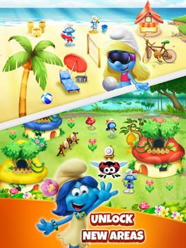 Smurfs Bubble Shooter Story Game Screenshot