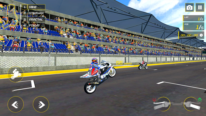 Captura de Tela do Jogo Grand Bike Racing Game