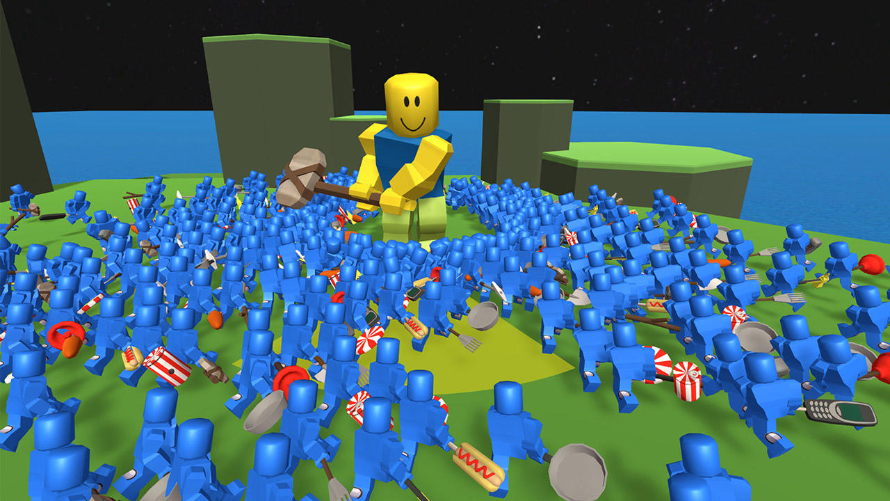 Screenshot of Roblock Smashers - Survival io game