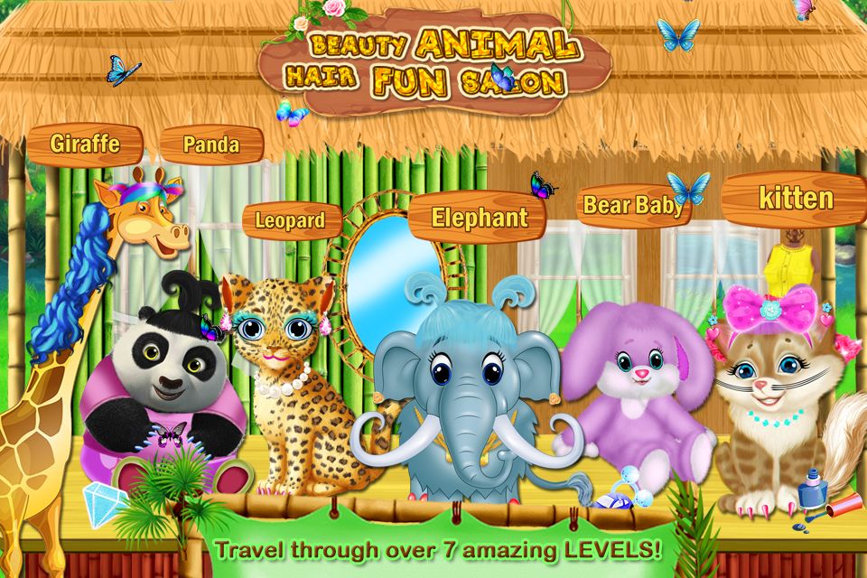 Beauty Animal Hair Fun Salon * Best Games for Kids ภาพหน้าจอเกม
