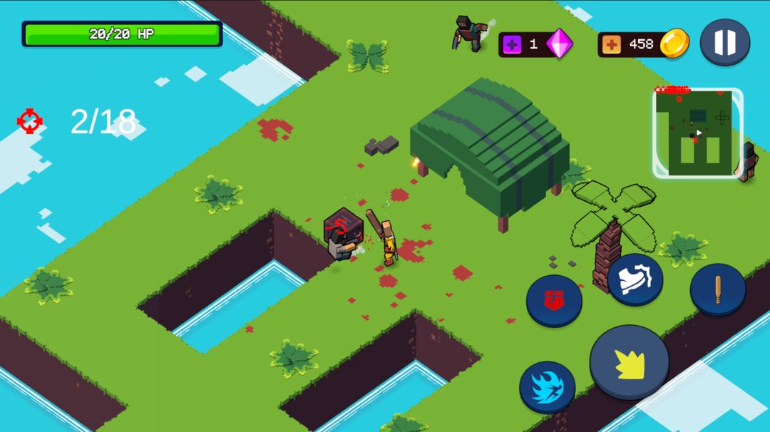 Heroes Corp: Top down shooter screenshot game